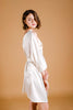 La Tercera Alecsa Cutout Robe in Cream Silk side view
