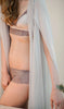 La Tercera BLAKE lingerie set in lilac grey and nude detail view