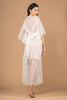 La Tercera SIENA french lace robe in cream back view