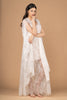 La Tercera KATANA french lace dressing gown in cream front view